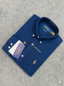 Premium Navy Solid Shirt