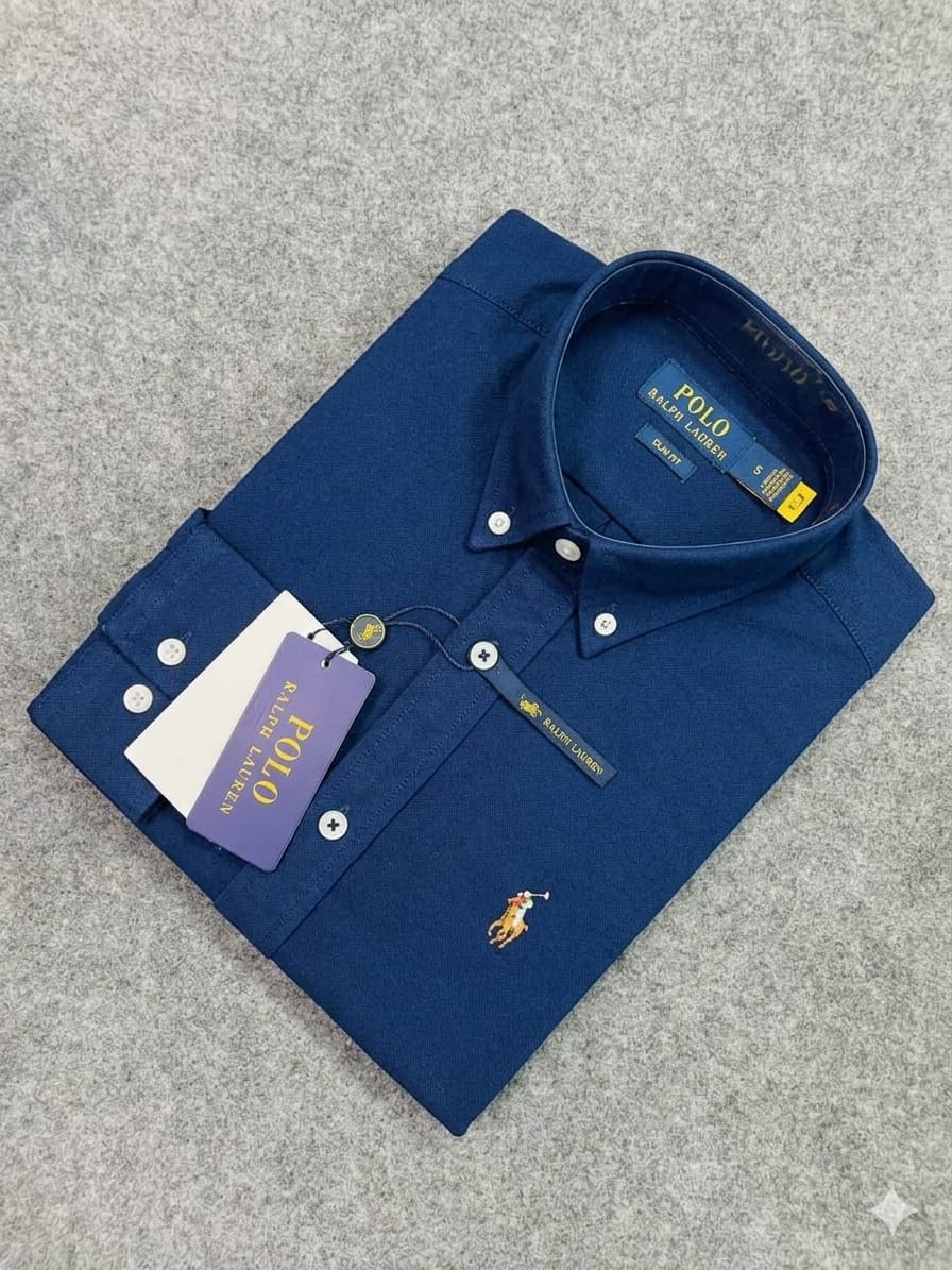 Premium Navy Solid Shirt